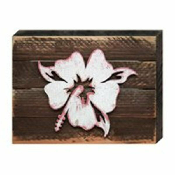 Clean Choice Hibiscus Flower Art on Board Wall Decor CL2974203